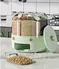 6 Grid Rotating Rice Food Cereal Dispenser Countertop Pressing Sealed Grain Storage Bucket