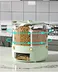 6 Grid Rotating Rice Food Cereal Dispenser Countertop Pressing Sealed Grain Storage Bucket